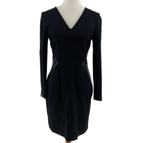 banana republic black dress long sleeve NWT Banana Republic Factory Silky Wrap Maxi Dress Black Sz XXST